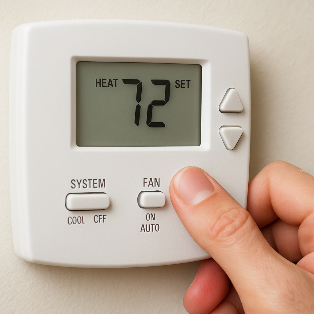 4 Common Reasons for Cold Air Blowing from HVAC Heaters Cold Air Blowing from HVAC Heaters Cold Air Blowing from HVAC Heaters,Thermostat,HVAC thermostat settings 1 Thermostat settings