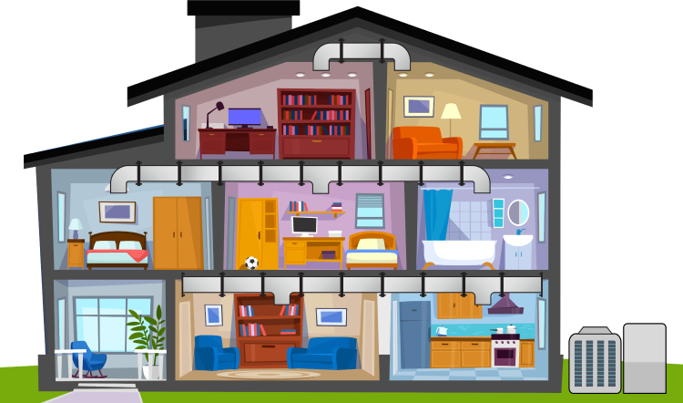 Understanding the Basics of Air Handlers For Encino Home Owners Basics of Air Handlers Basics of Air Handlers,Air Handler zoning graphic HVAC system