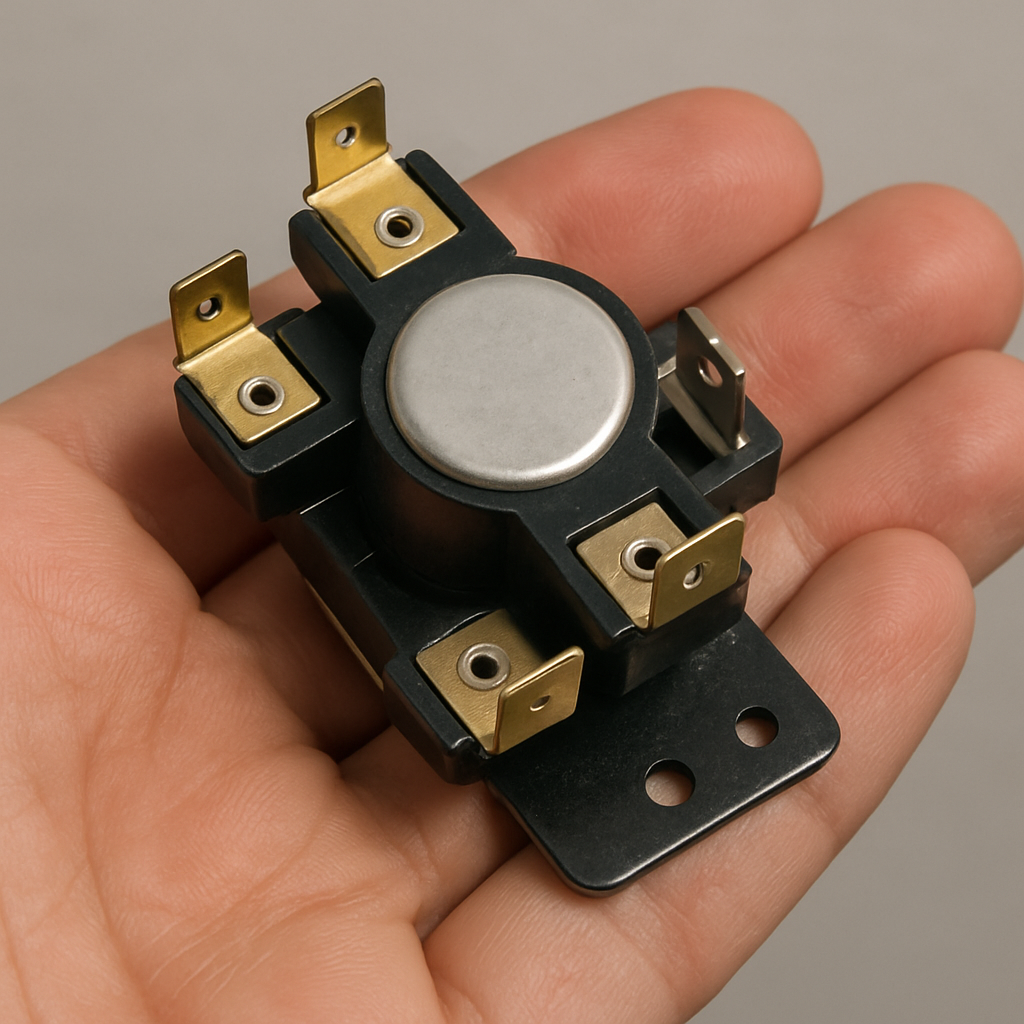 HVAC Sequencer Failures Detect and Resolve Fast HVAC Sequencer HVAC Sequencer,HVAC,furnace hvac heat sequencer A clear photo of a small, rectangular HVAC heat sequencer with its electrical terminals visible, held in a person's hand against a neutral background