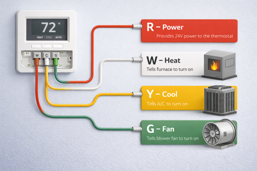 Unlocking Thermostat Secrets How They Truly Work Unlocking Thermostat Secrets Unlocking Thermostat Secrets,Thermostat decoding the wires Decoding the Wires