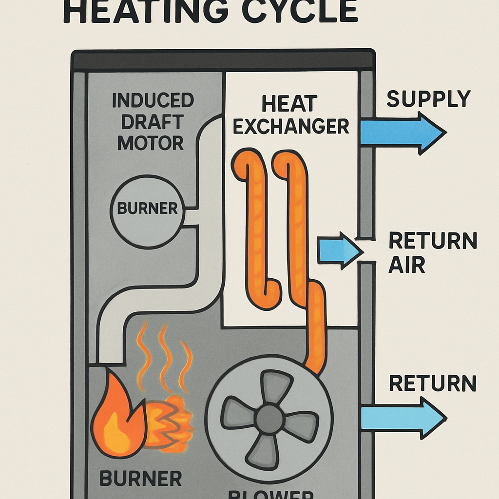 Single vs. Two Stage Furnace: Pros and Cons Single vs. Two Stage Furnace Single vs. Two Stage Furnace,Two Stage Furnace,single-stage furnace,Single Stage Furnaces illustration of a single stage furnace heating cycle Illustration of a single-stage furnace heating cycle