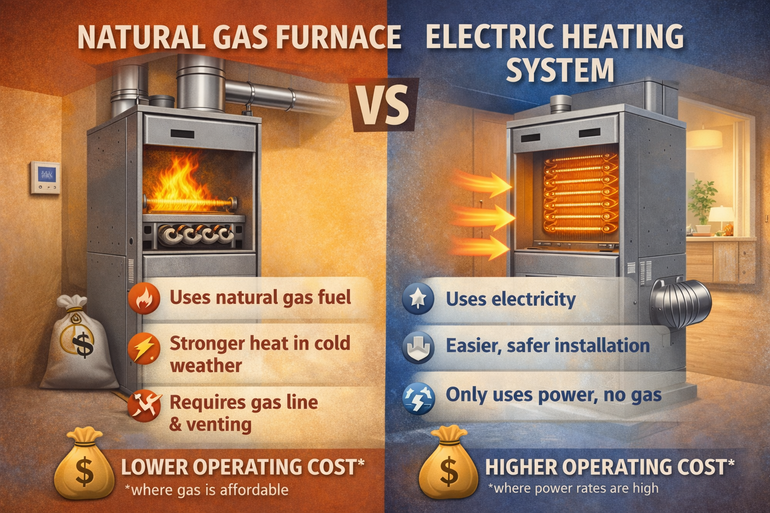 DIY Furnace Repair Natural Gas Furnace vs. Electric Heating Systems in 2026 natural gas furnace vs electric heating systems